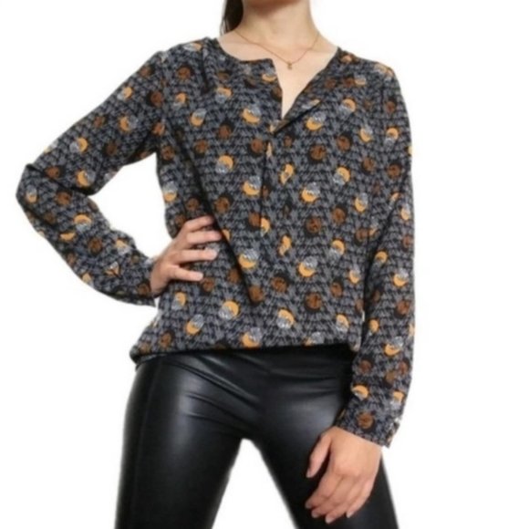 CAbi Eclipse Moon Long Sleeve Blouse - Picture 6 of 16